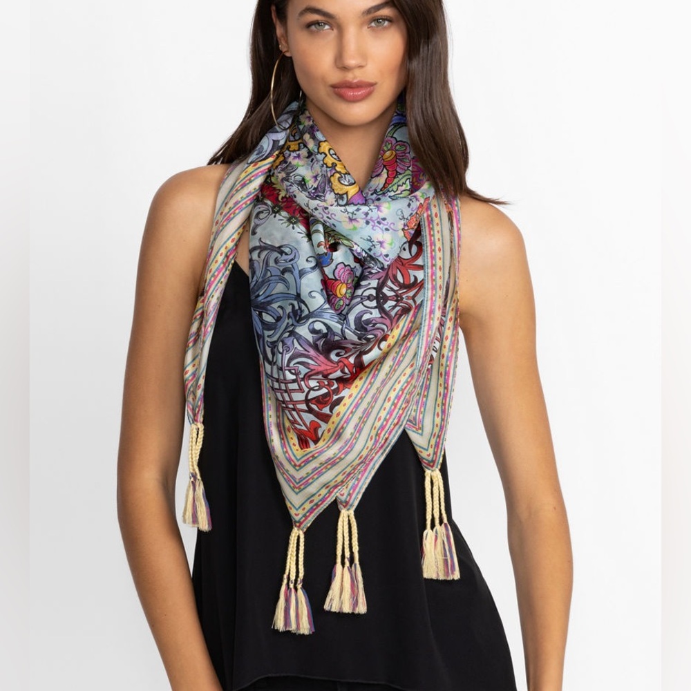 JOHNNY WAS | AKAI Print SILK SCARF